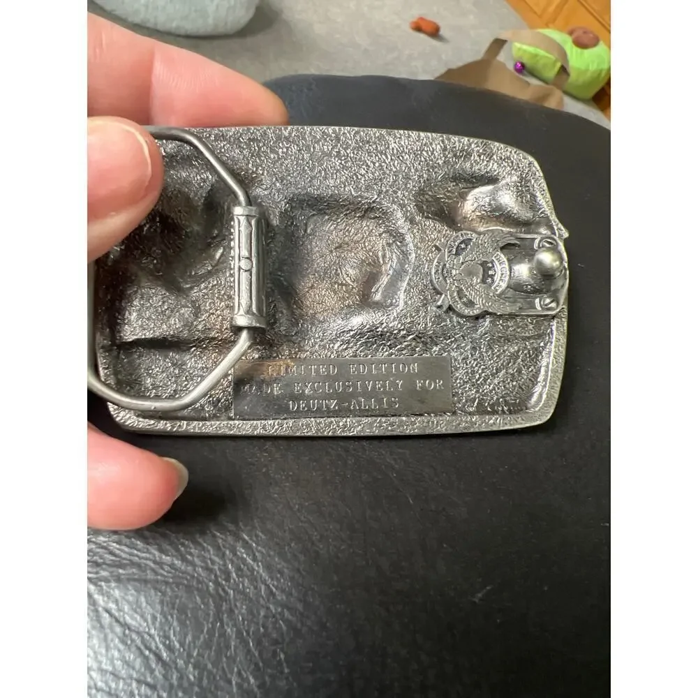 Deutz-Allis silver belt‎ buckle limited edition OS